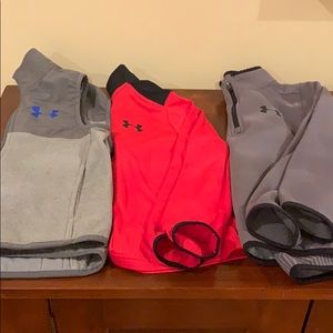Lot of 3 UA boys XS outerwear